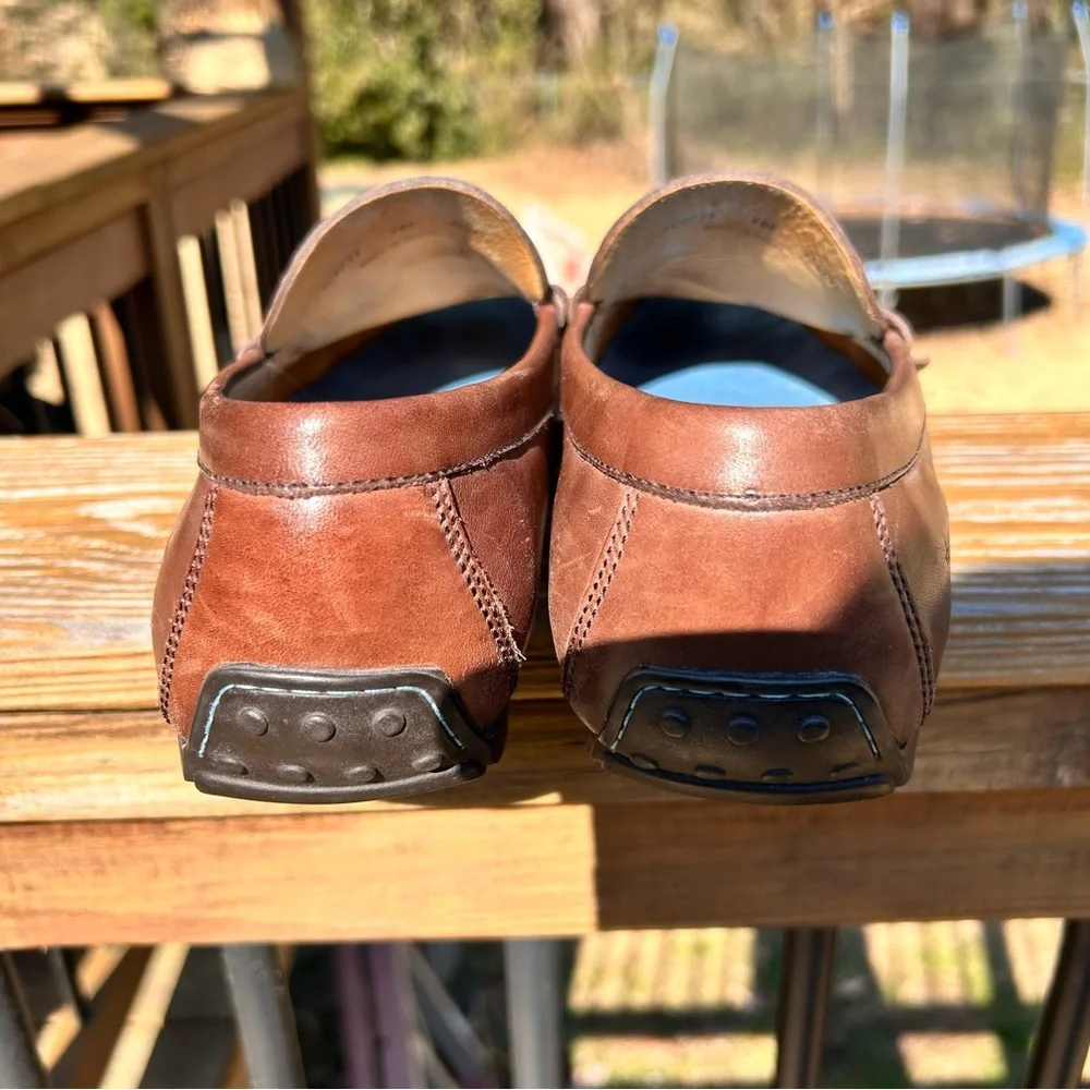 Peter Millar Horsebit Dark Brown Leather Loafers size 10 - Picture 7 of 8